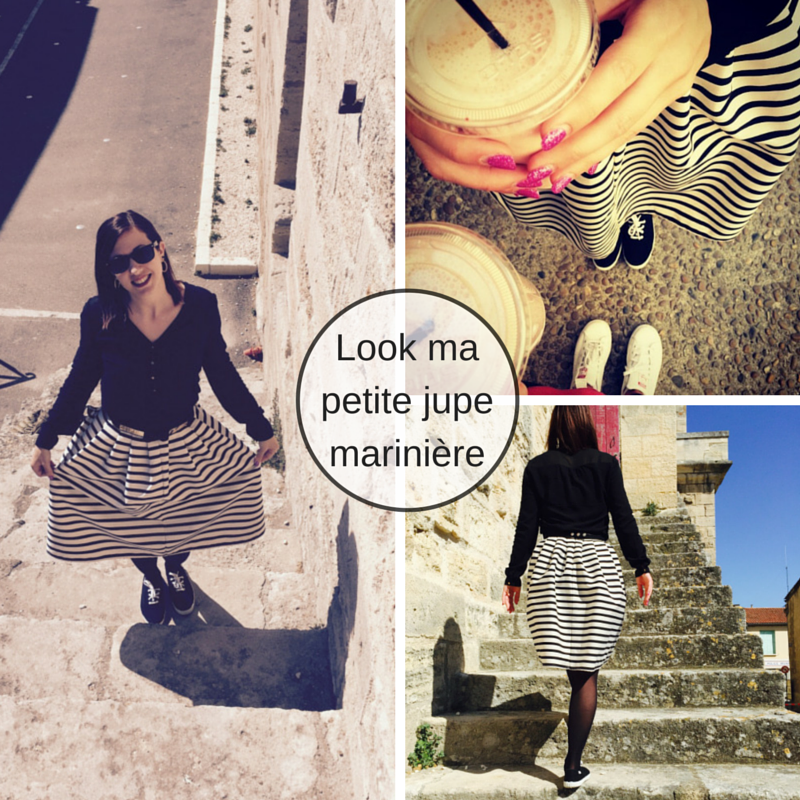 Look ma petite jupe marinière