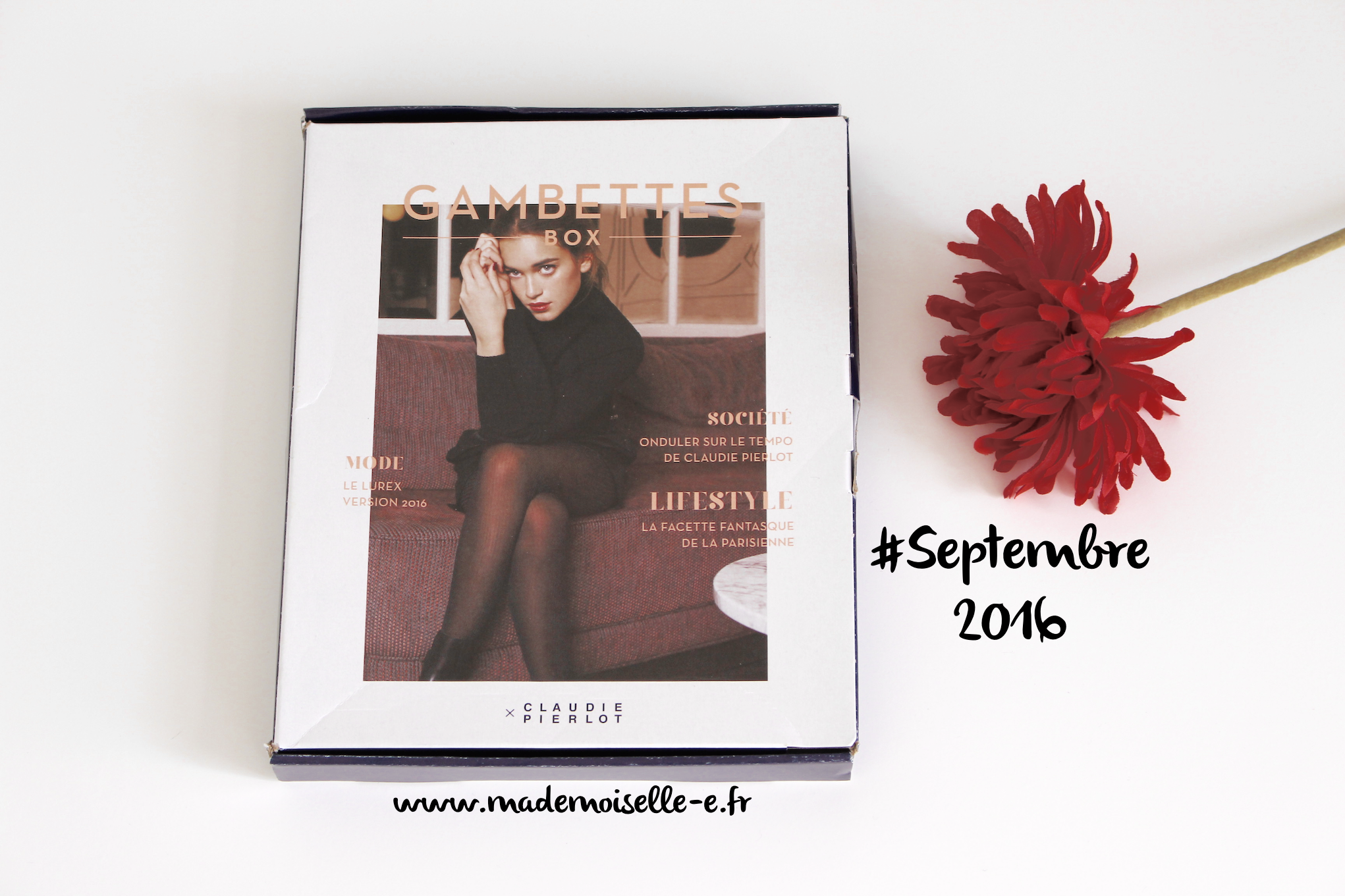 Gambettes box #Septembre 2016 Mademoiselle E – presentation