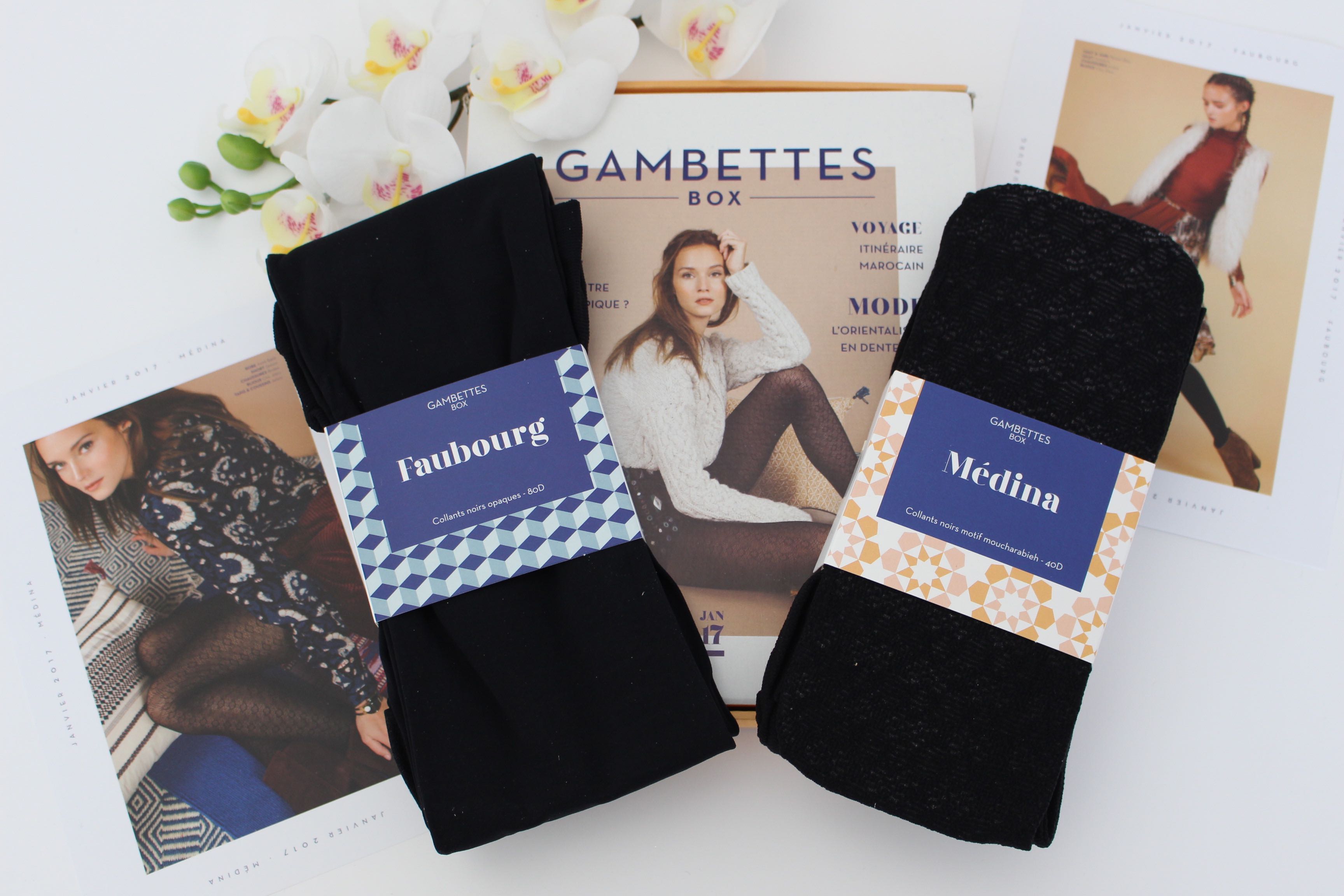 Gambettes box de janvier mademoiselle e