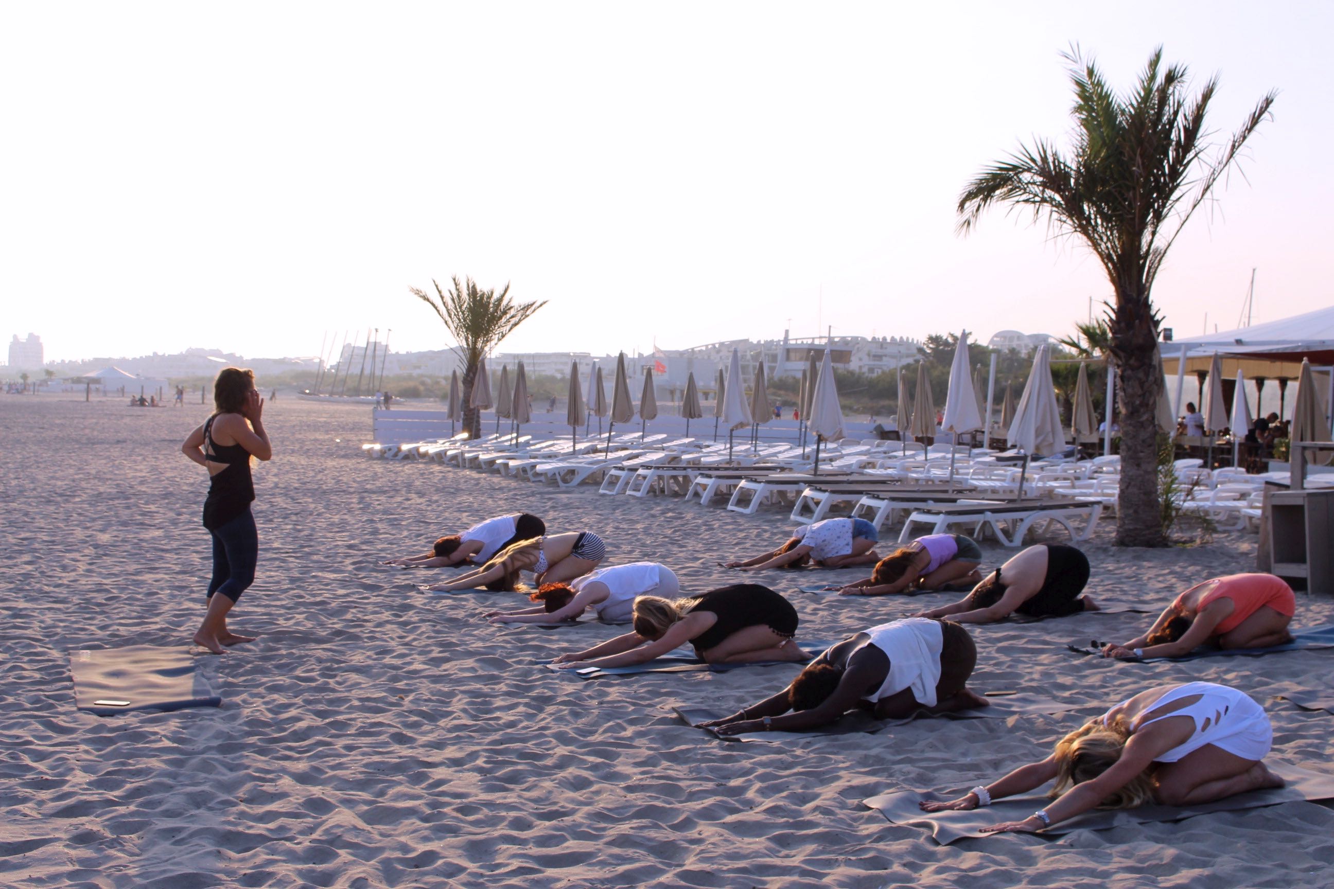 Grand Plage Boheme yoga cours 2 mademoiselle e