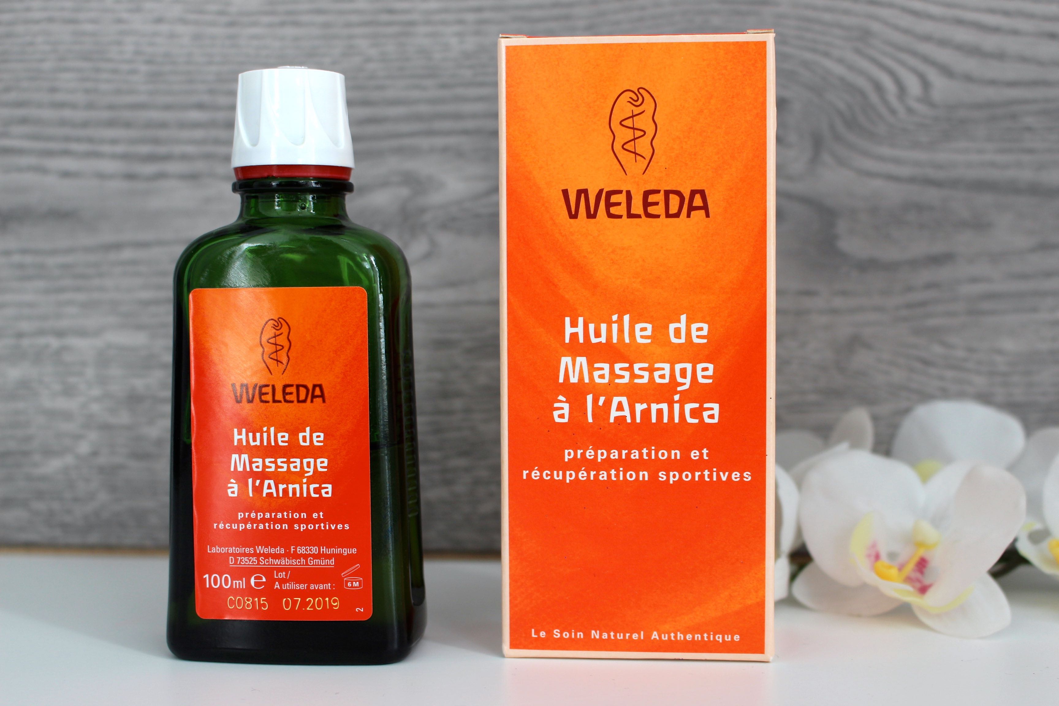 Huile de massage arnica weleda avis mademoiselle-e presentation