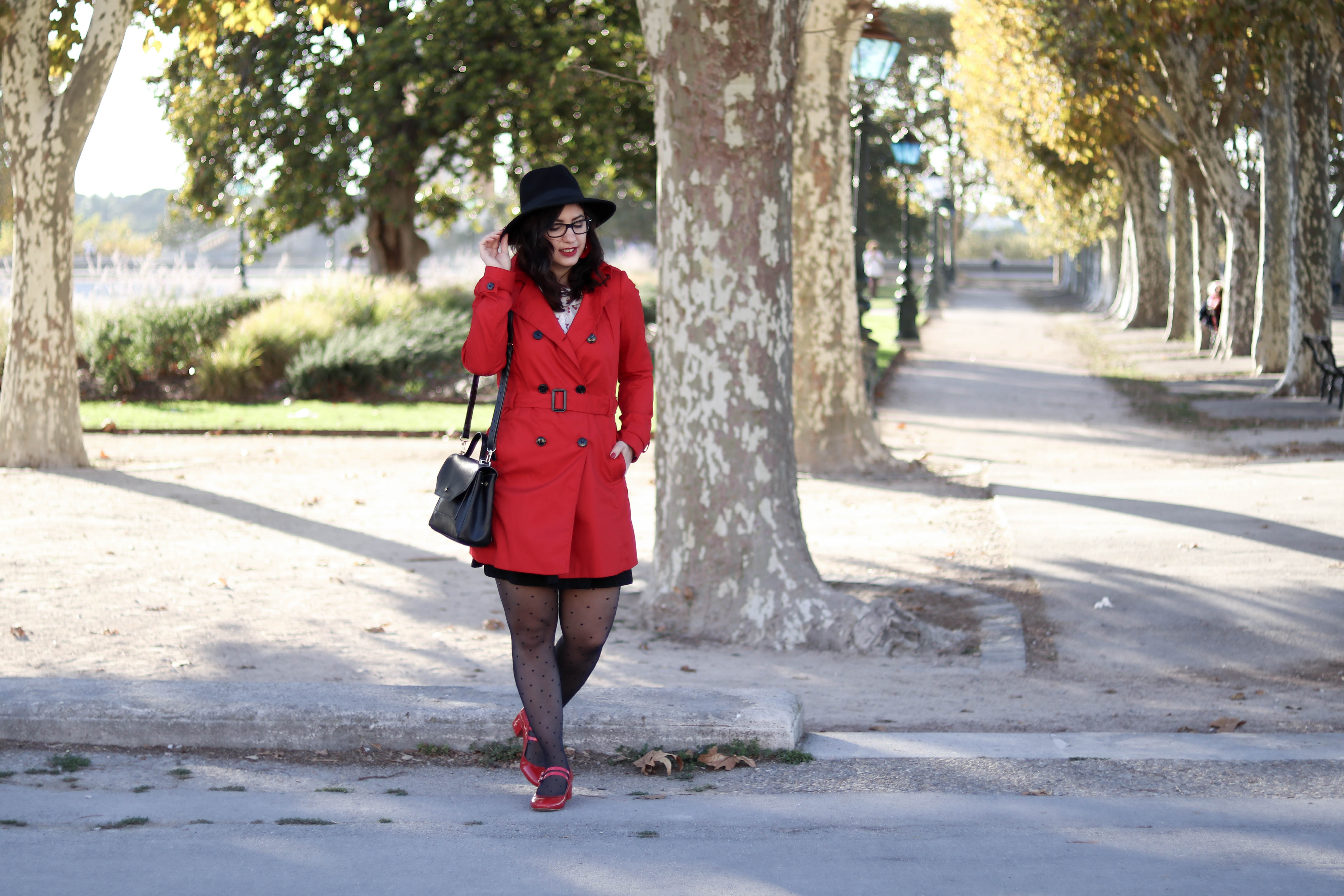 Trench rouge tendance 37 mademoiselle-e