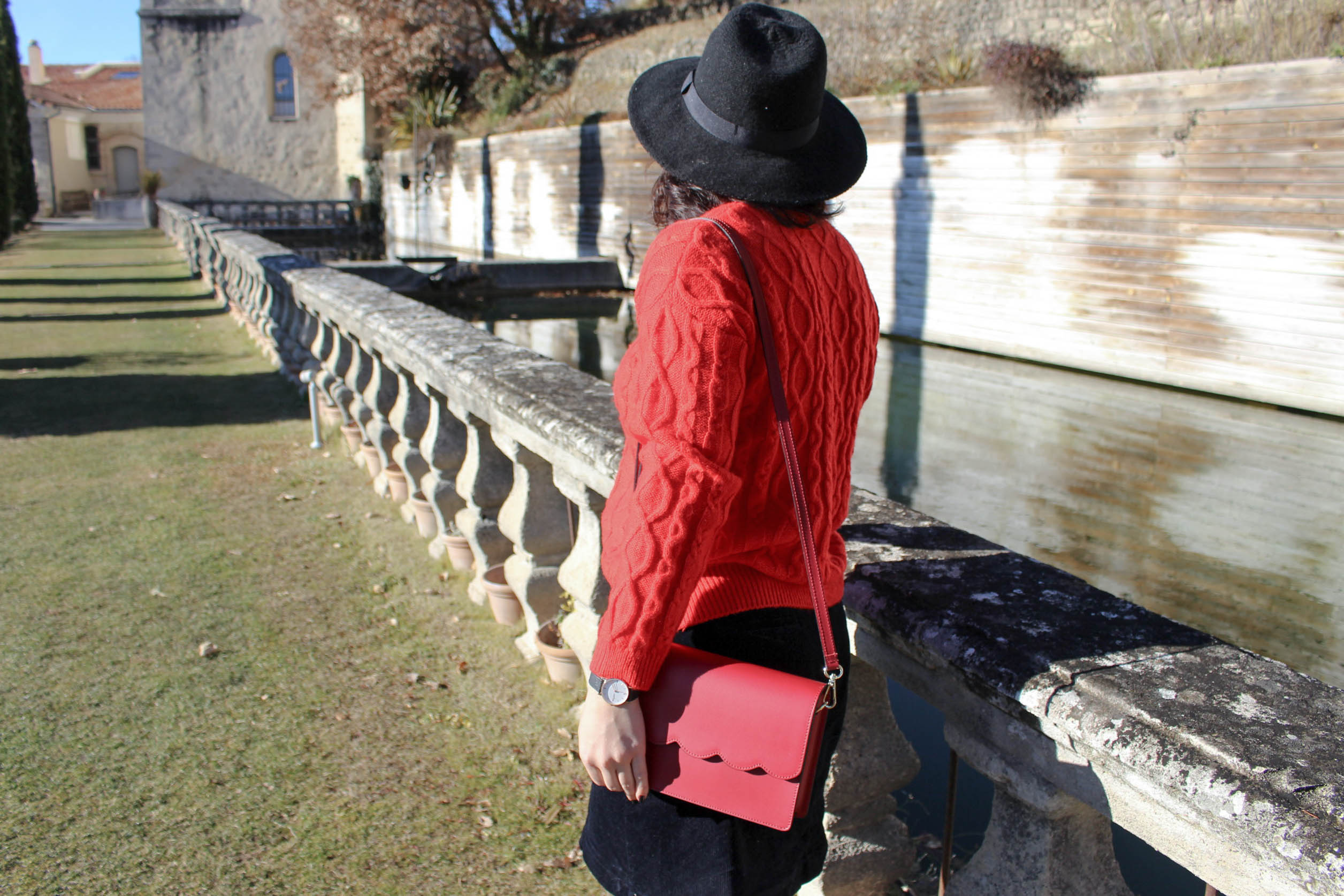 pull rouge torsade pimkie solde look hiver 13 mademoiselle e