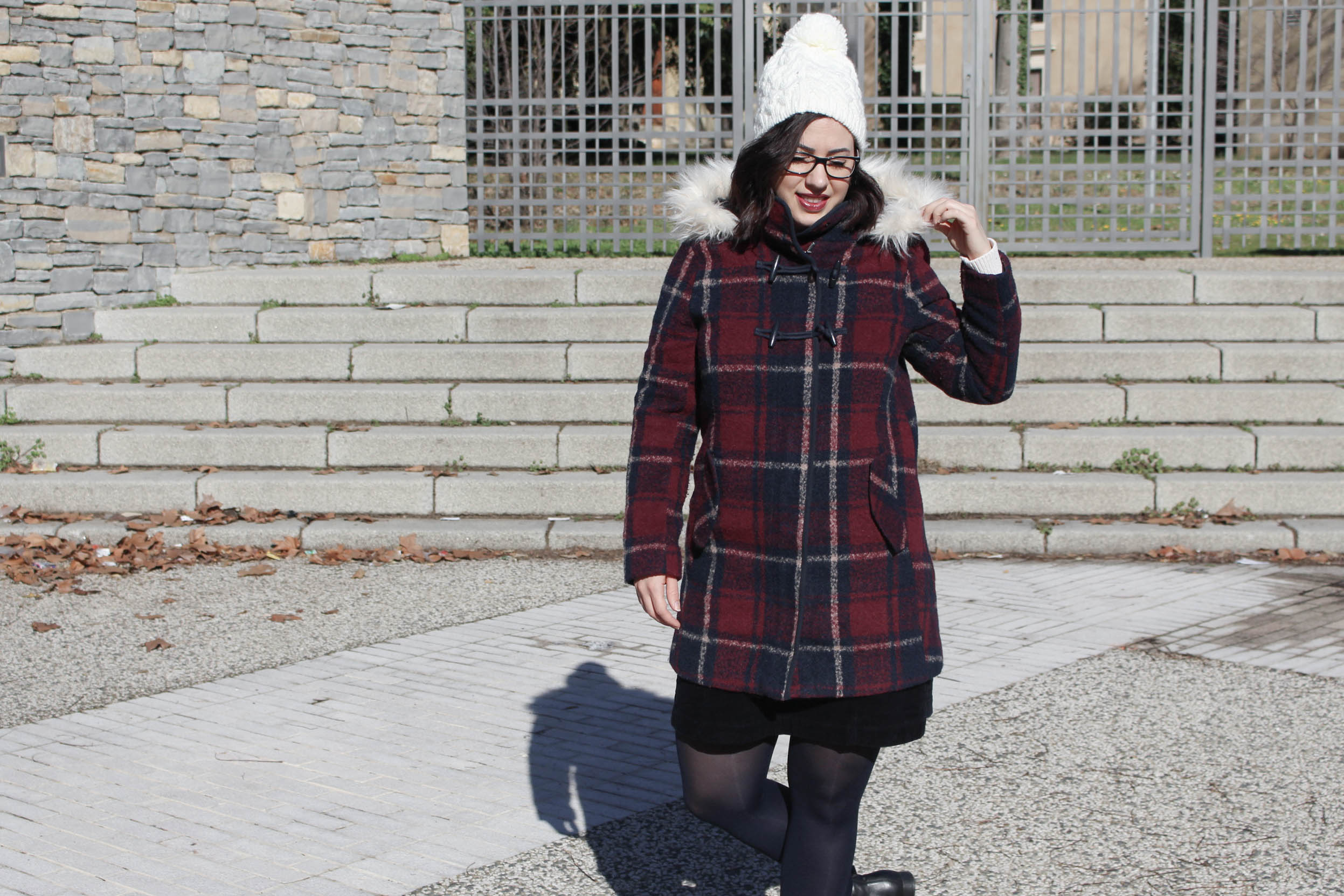 Duffle coat a carreaux la redoute 2 mademoiselle e