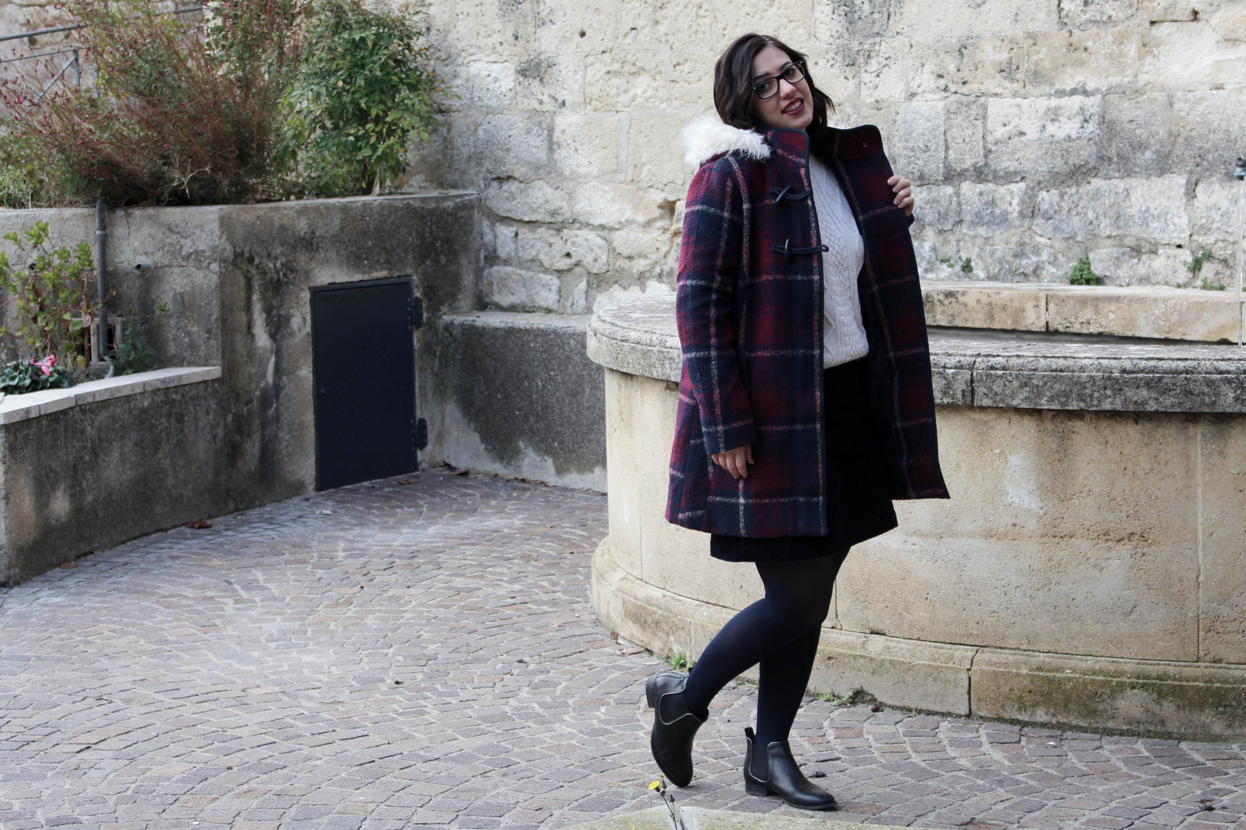 Duffle coat carreaux la redoute 12 mademoiselle e