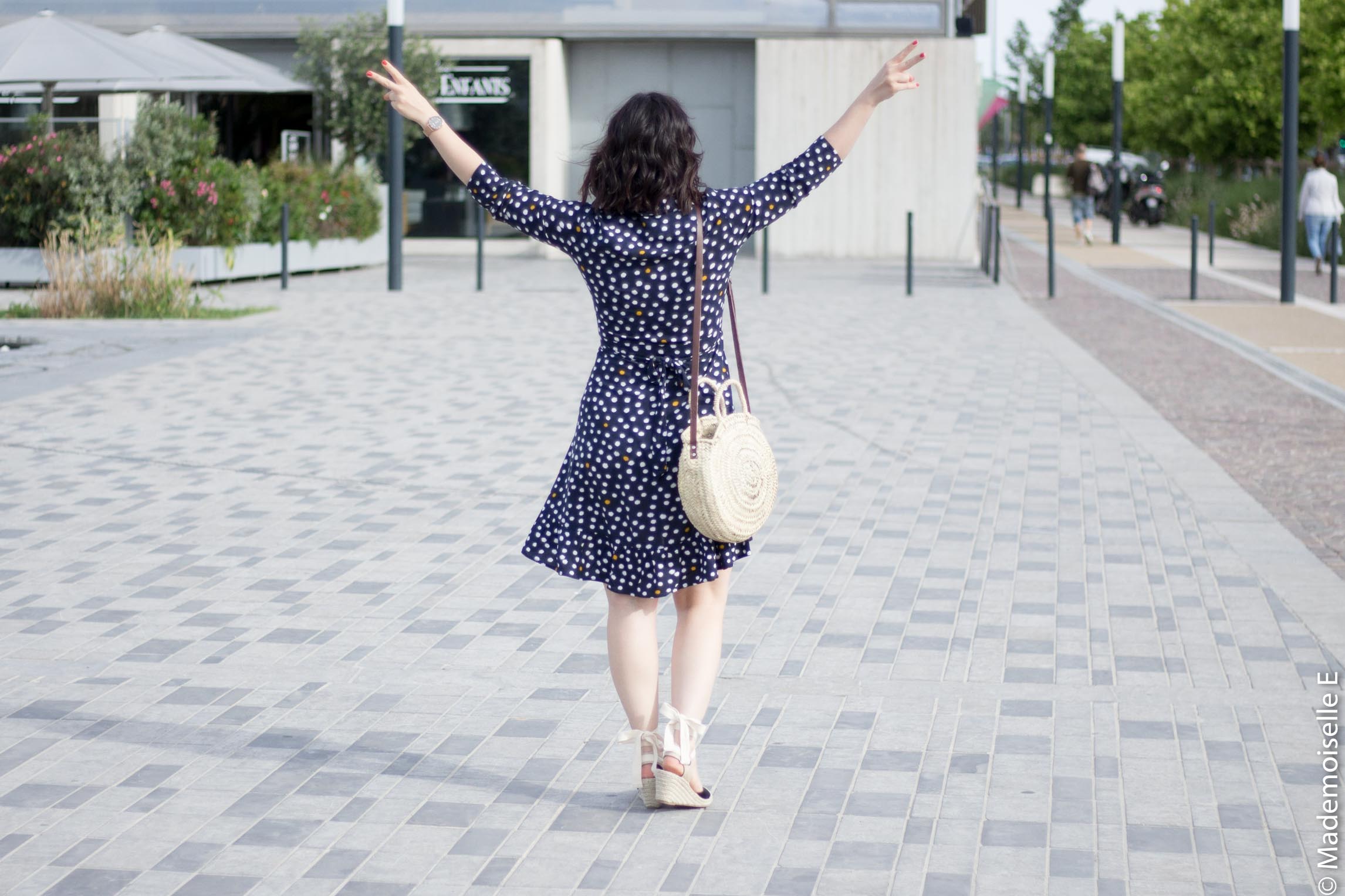 robe portefeuille pois volants Vila Clothes 8 mademoiselle-e look