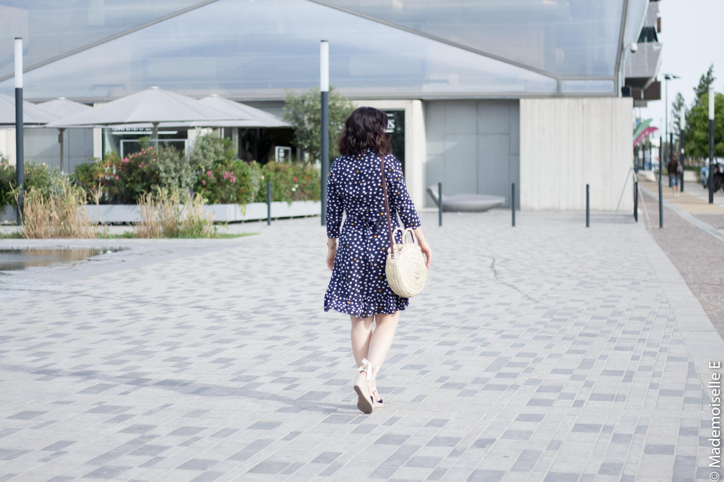 robe portefeuille pois volants Vila Clothes 9 mademoiselle-e look