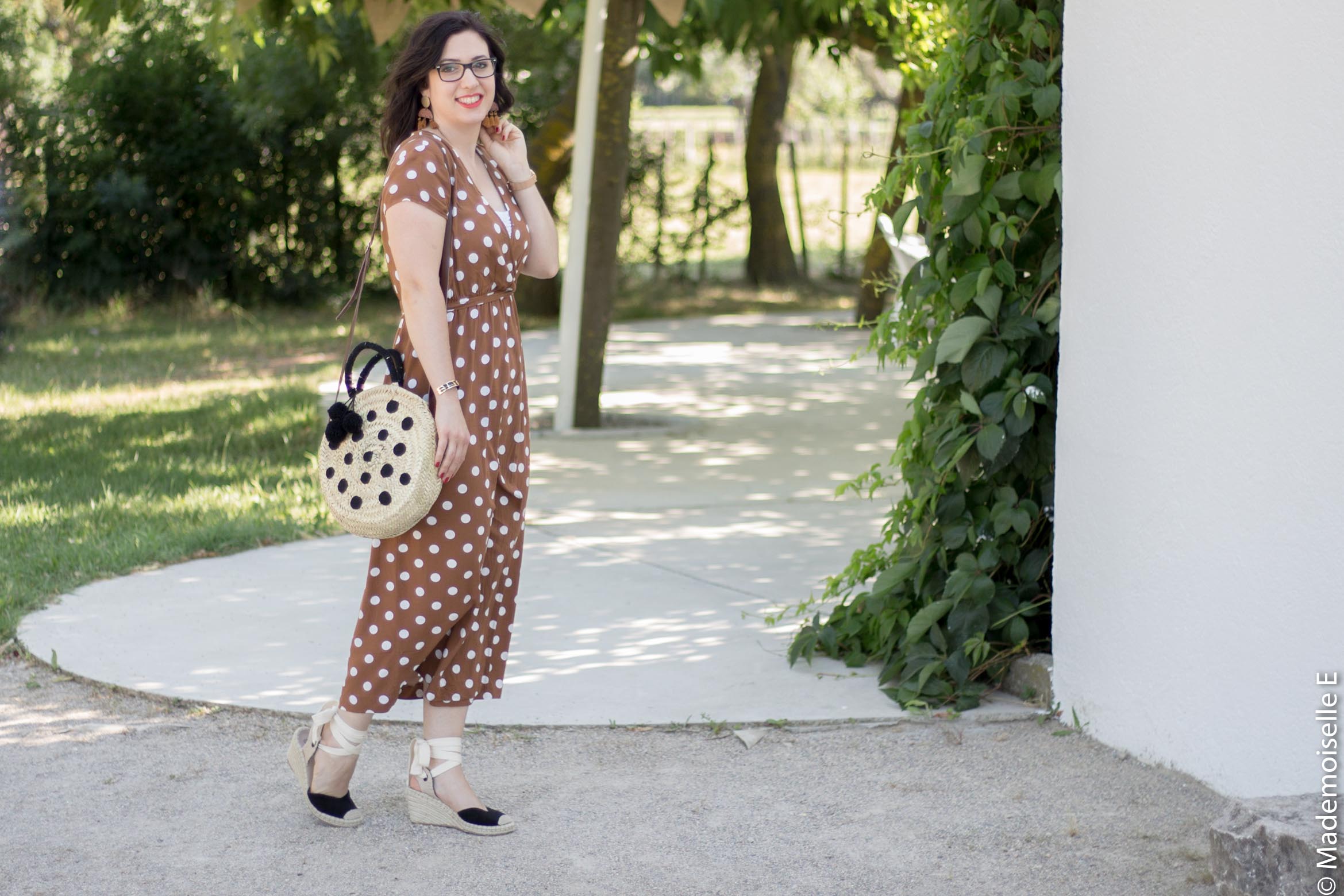 robe longue a pois 1 look été blog mode mademoiselle-e