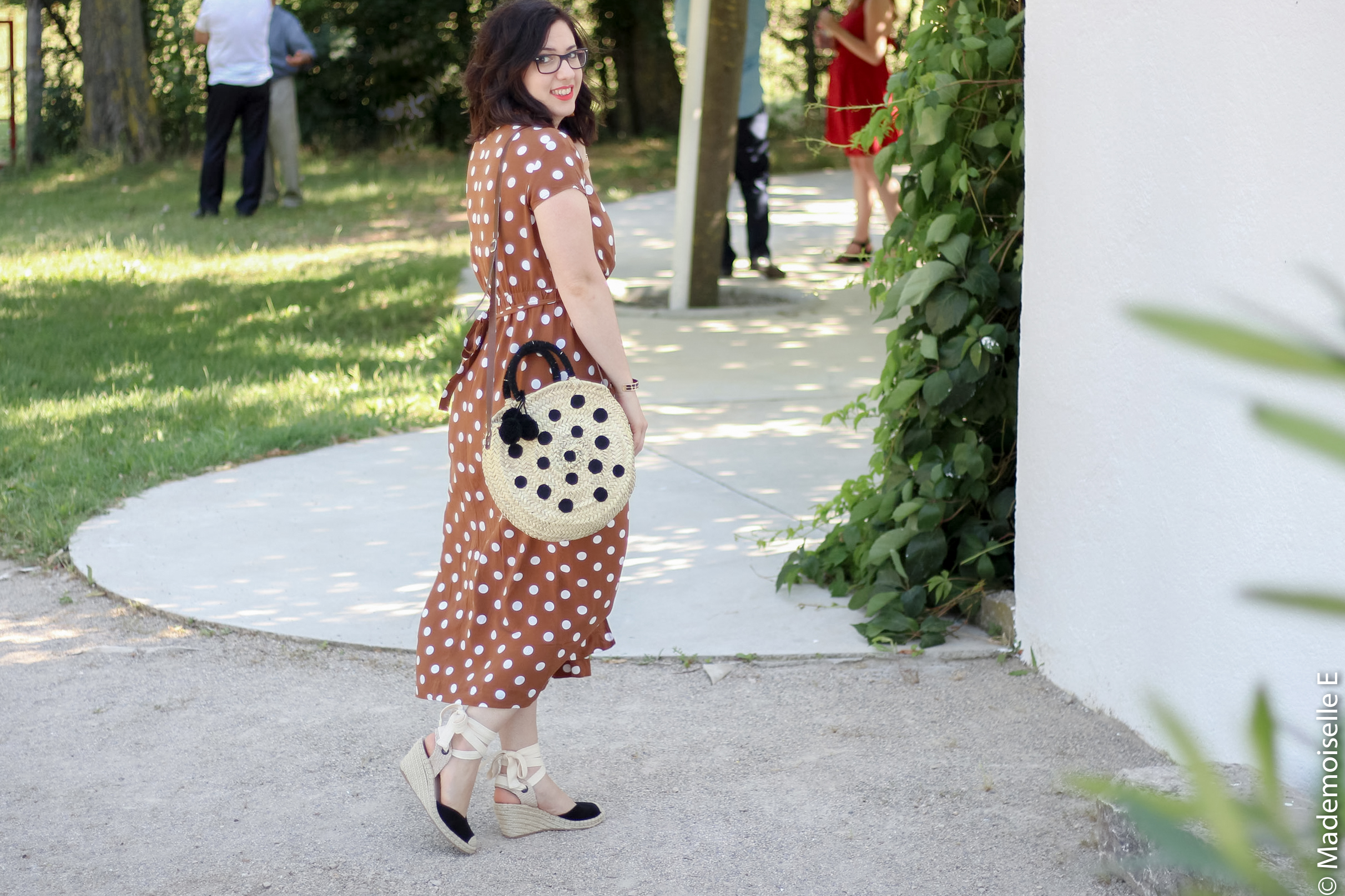 robe longue a pois 4 look été blog mode mademoiselle-e