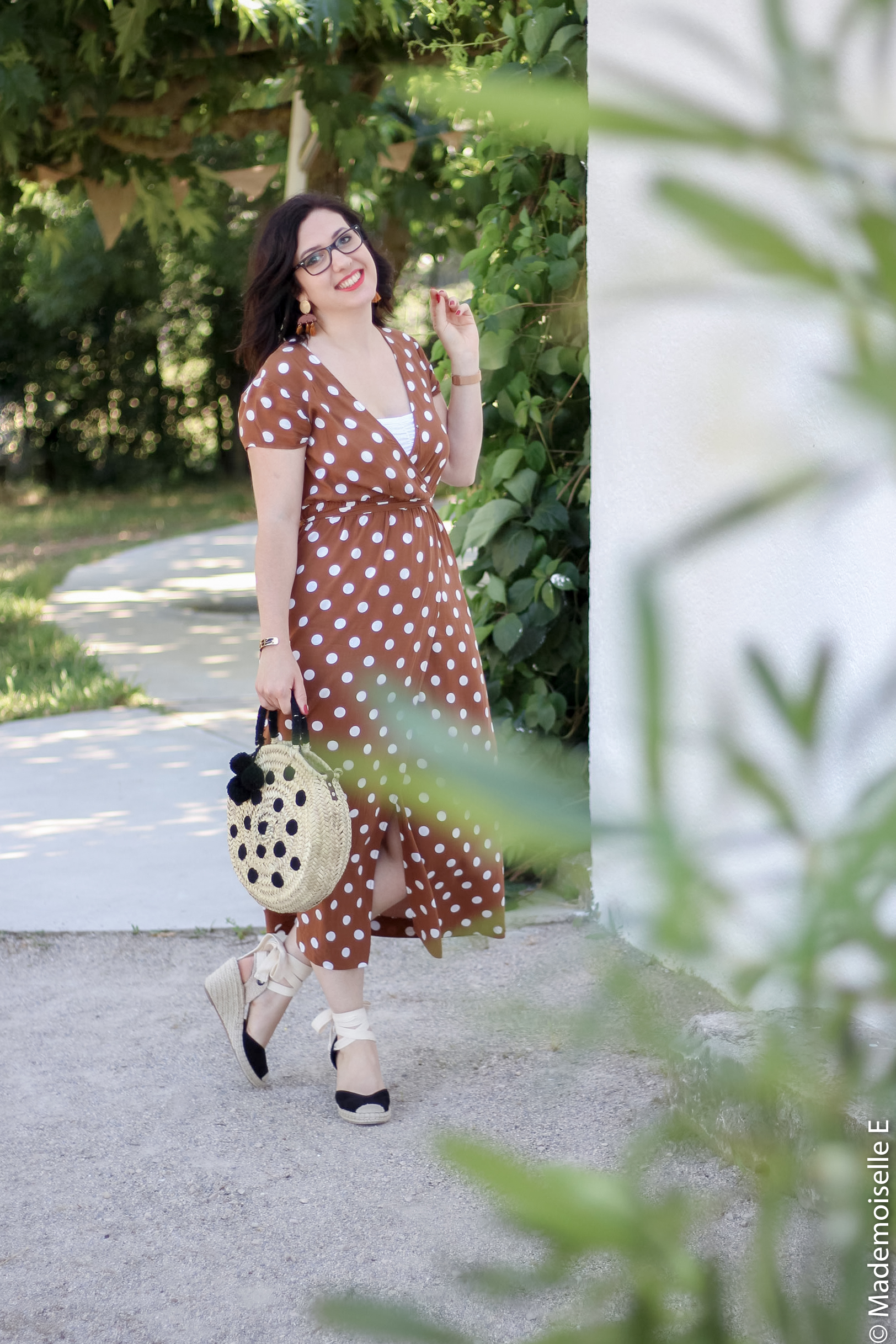 robe longue a pois 14 look été blog mode mademoiselle-e