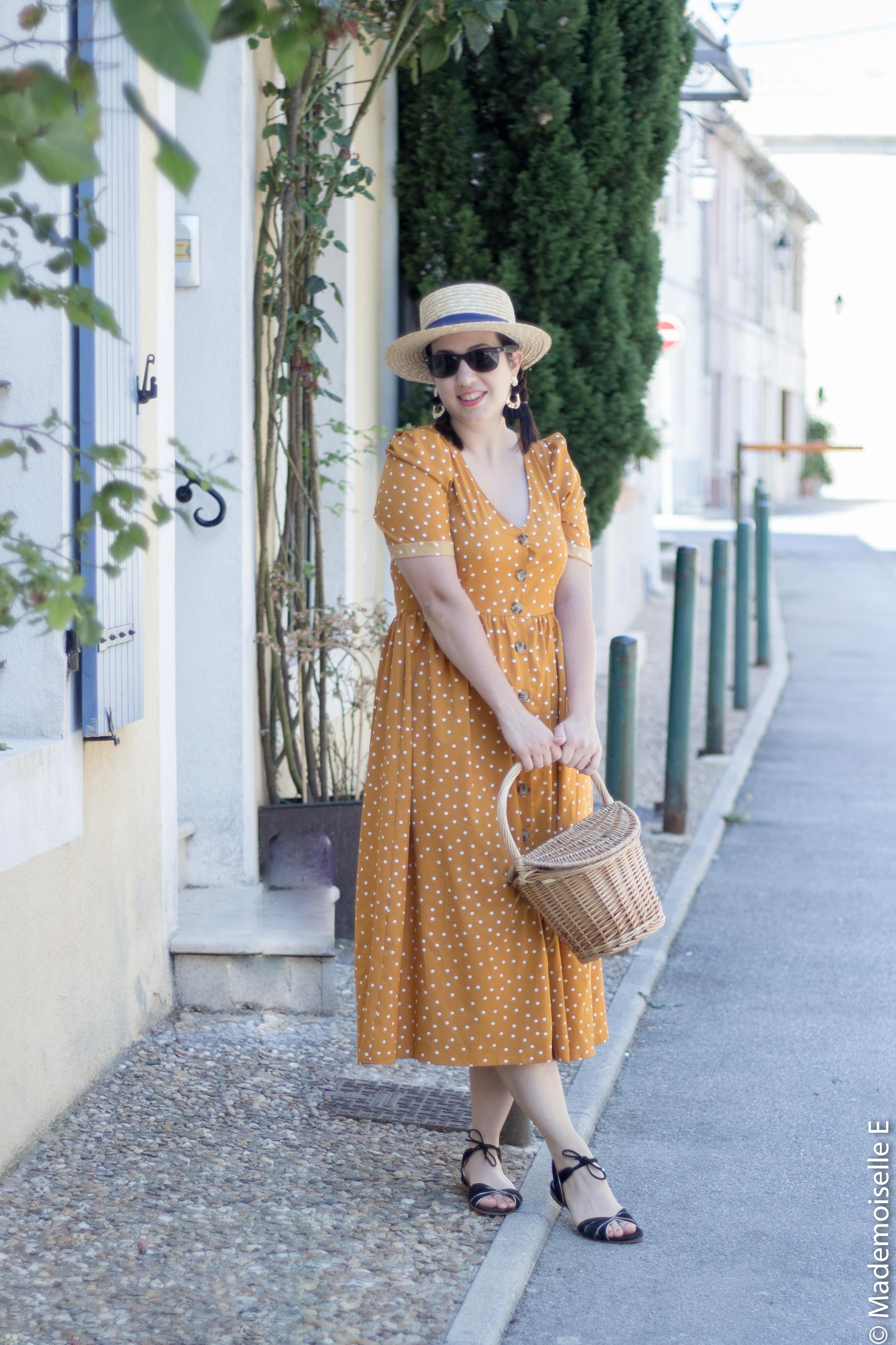 robe pois moutarde tendance été 13 mademoiselle-e