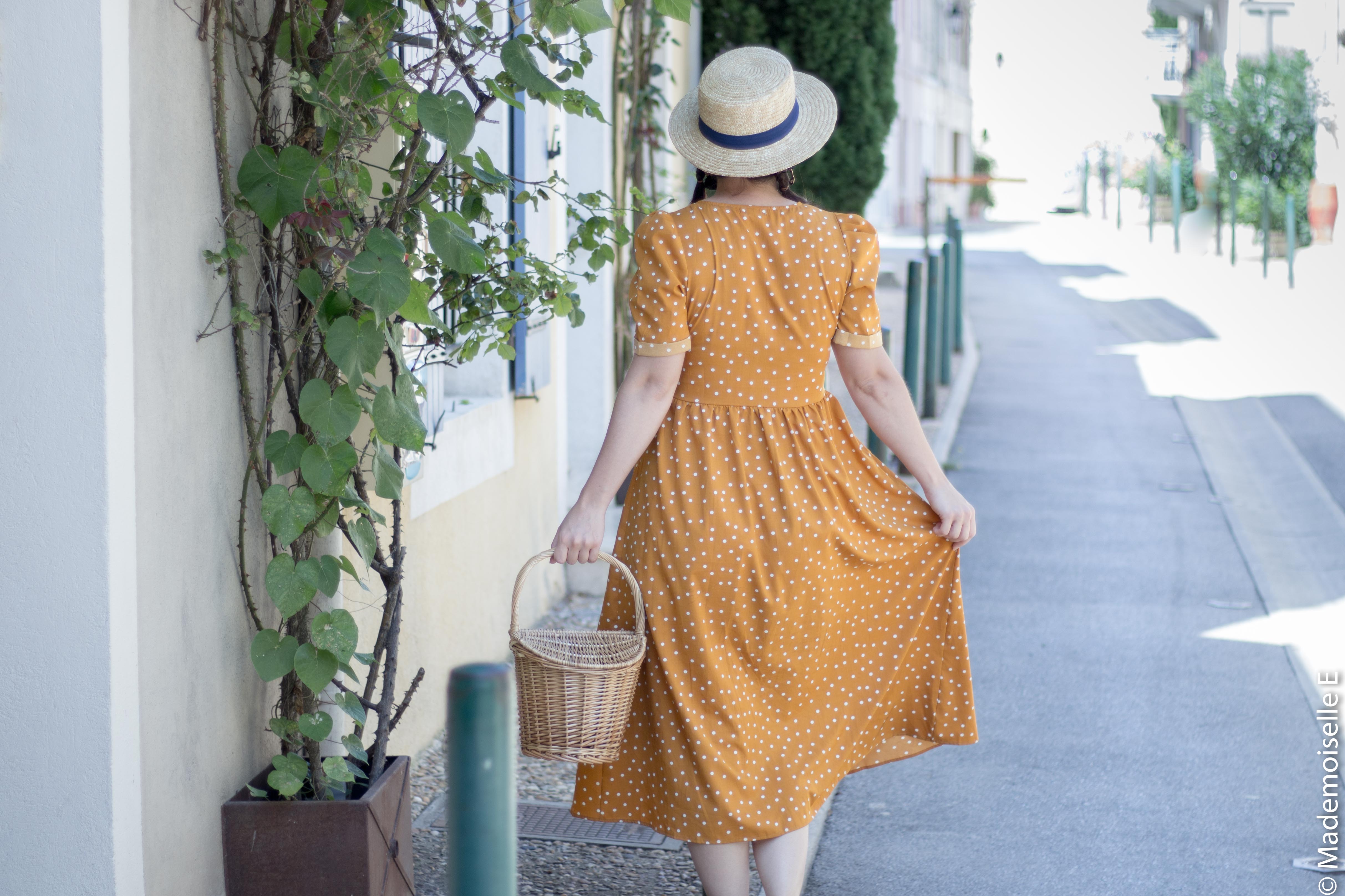 robe pois moutarde tendance été 10 mademoiselle-e