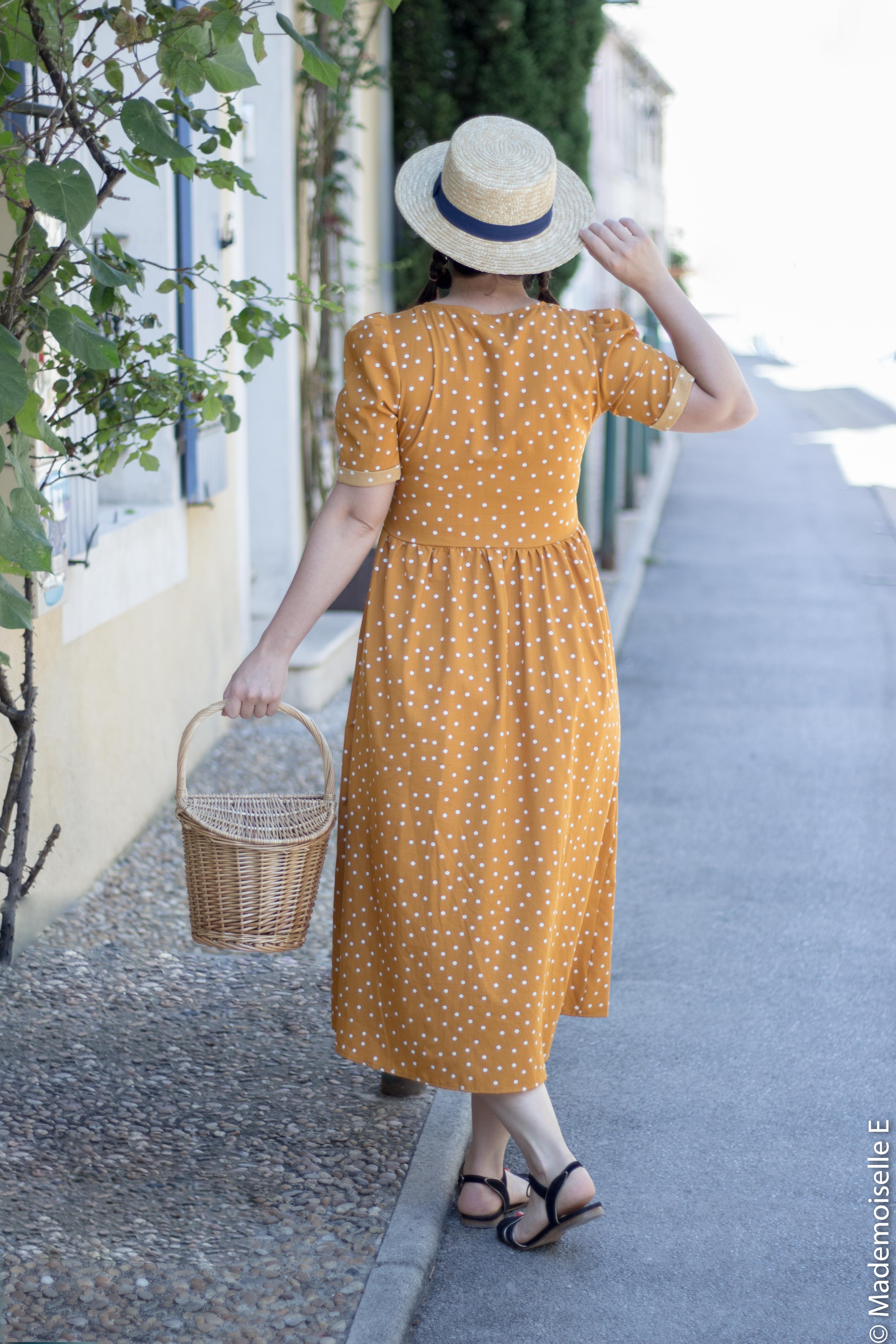 robe pois moutarde tendance été 9 mademoiselle-e