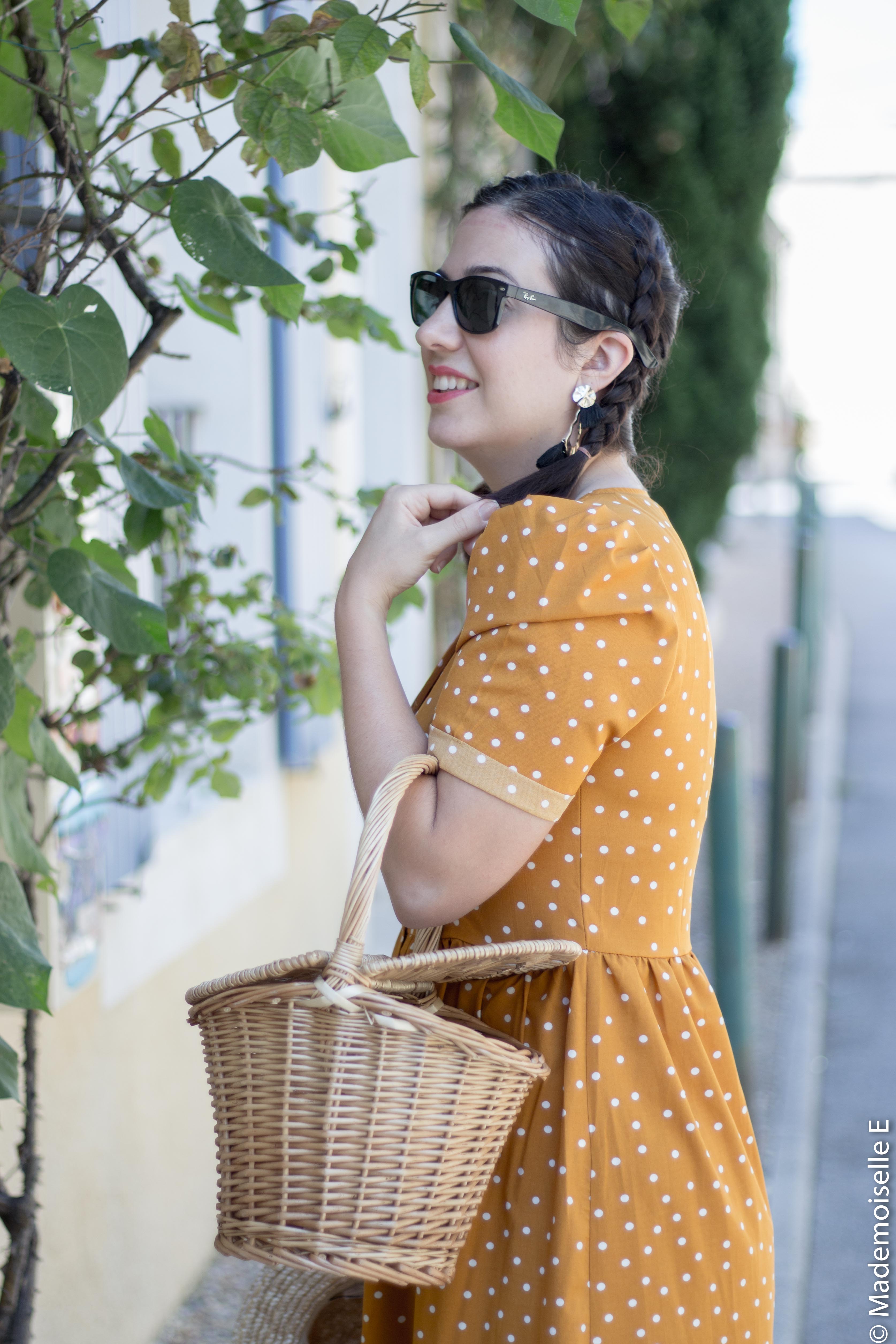 robe pois moutarde tendance été 5 mademoiselle-e