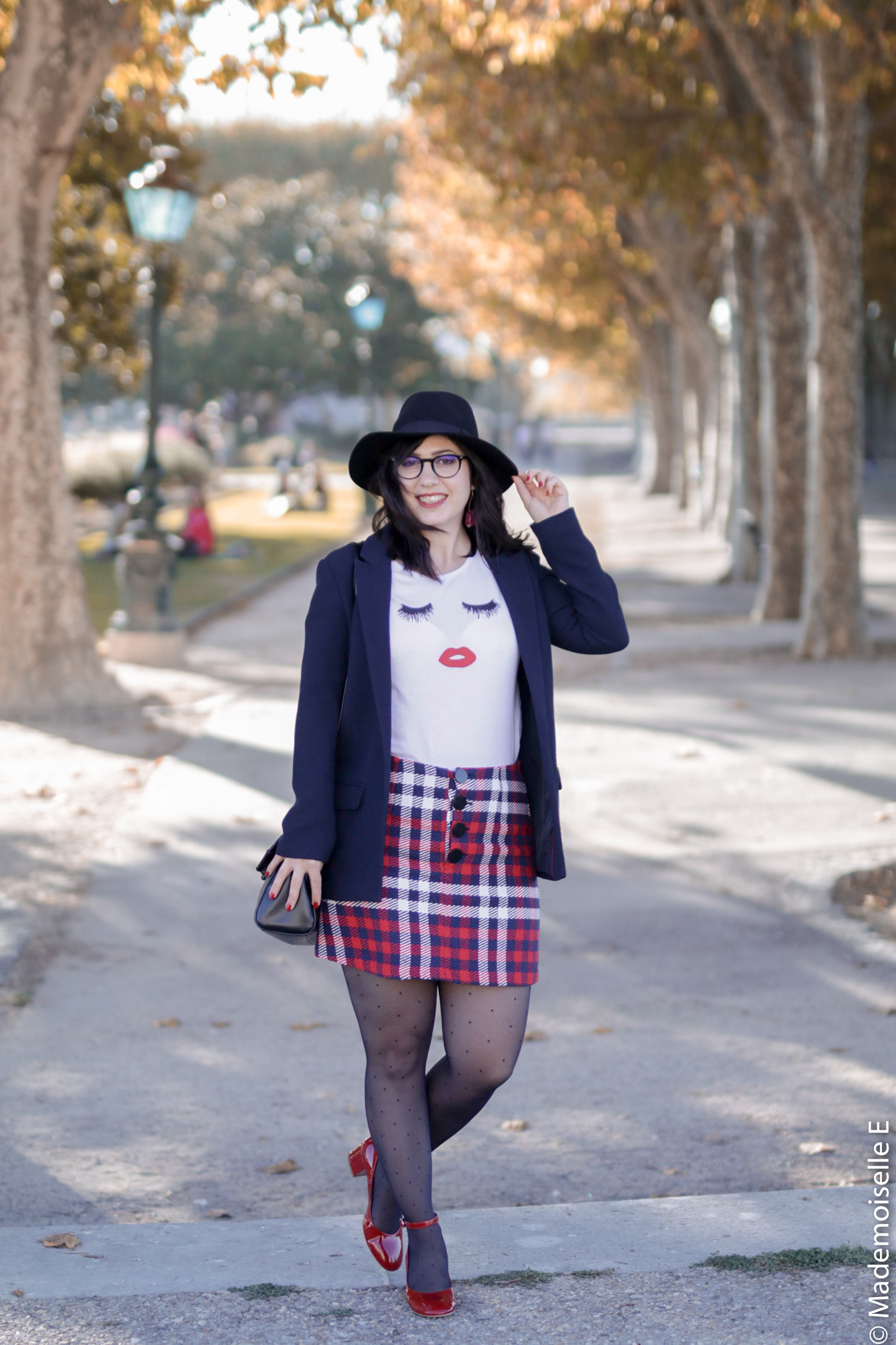 Blazer x jupe à carreaux 3 mademoiselle-e