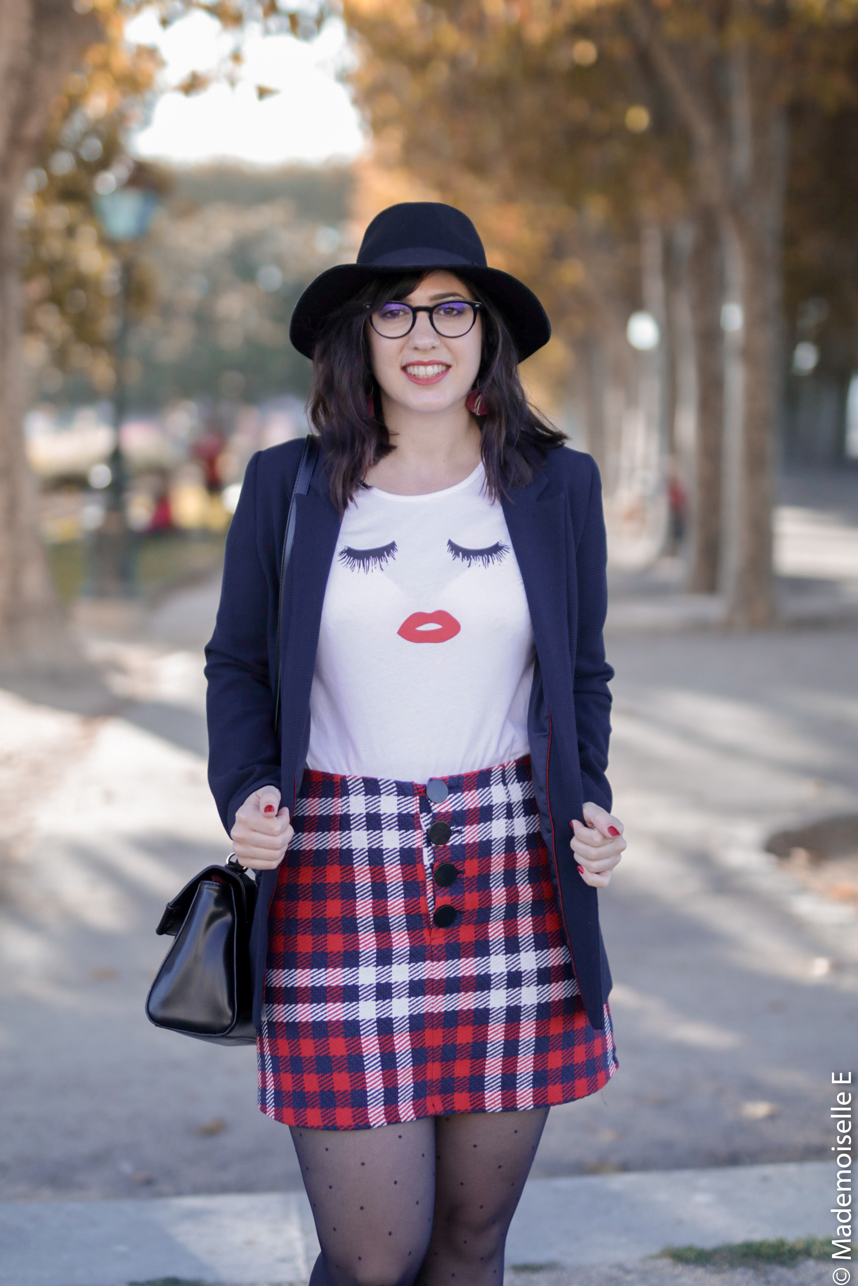 Blazer x jupe à carreaux 25 mademoiselle-e