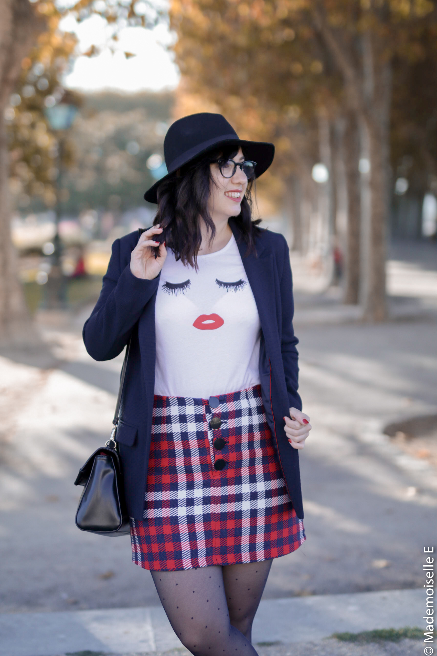 Blazer x jupe à carreaux 26 mademoiselle-e