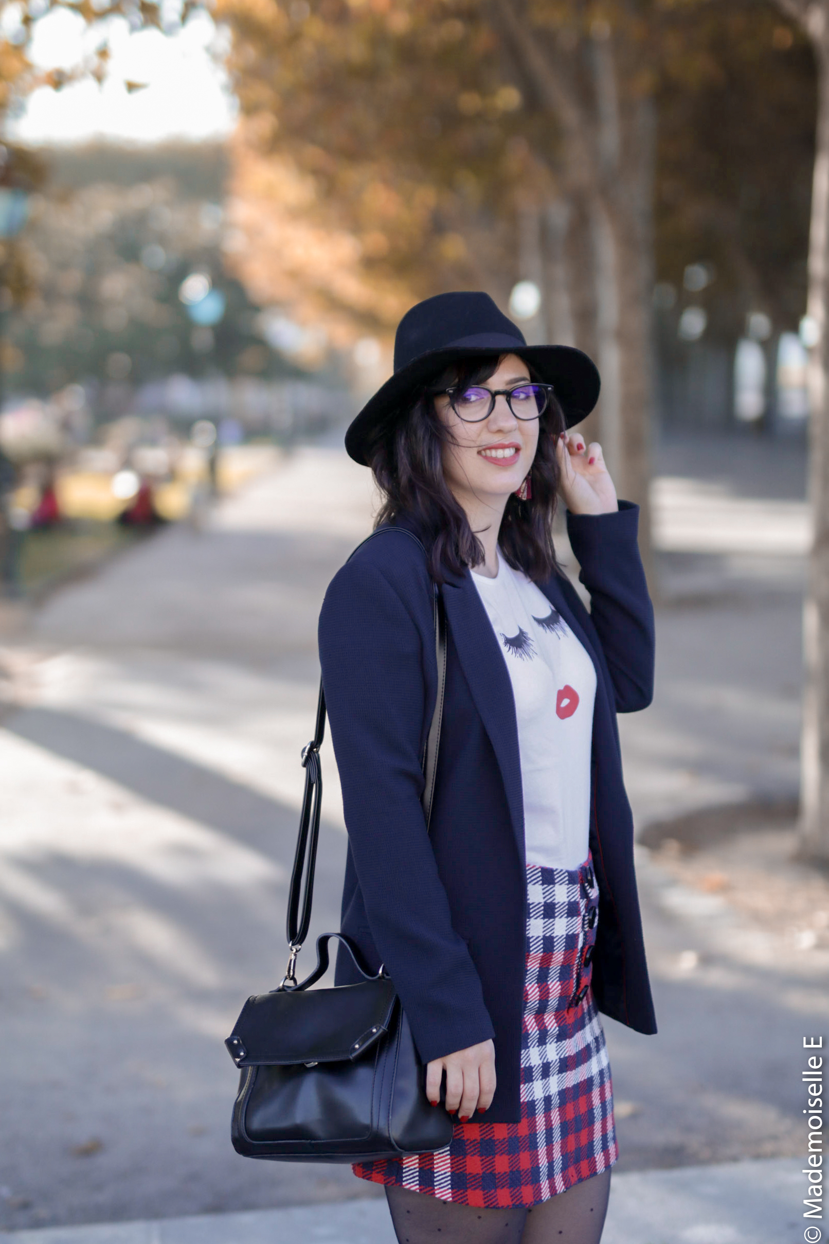 Blazer x jupe à carreaux 29 mademoiselle-e
