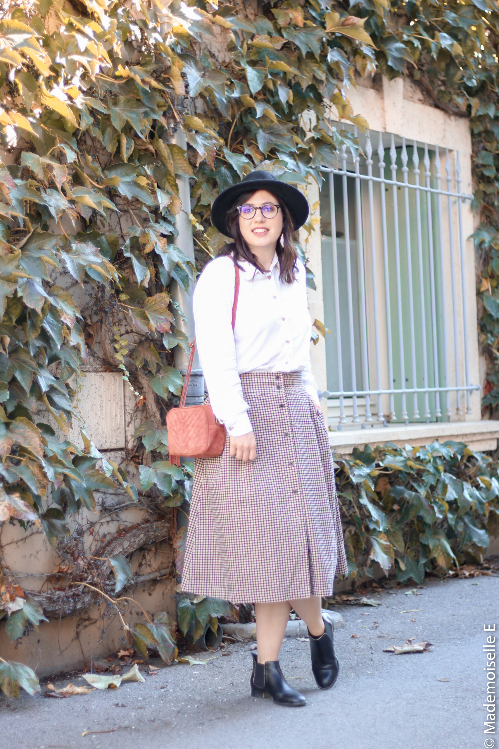 jupe midi Ines de la Fressange x uniqlo 22 mademoiselle-e