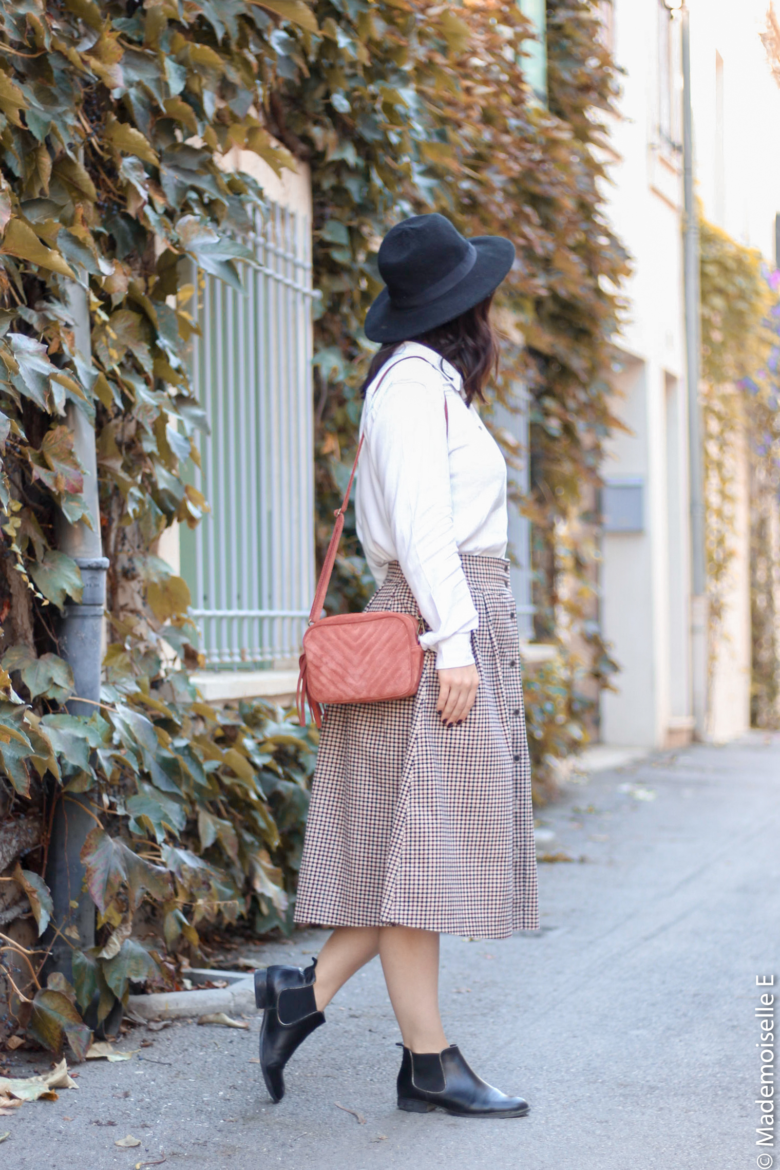 jupe midi Ines de la Fressange x uniqlo 12 mademoiselle-e