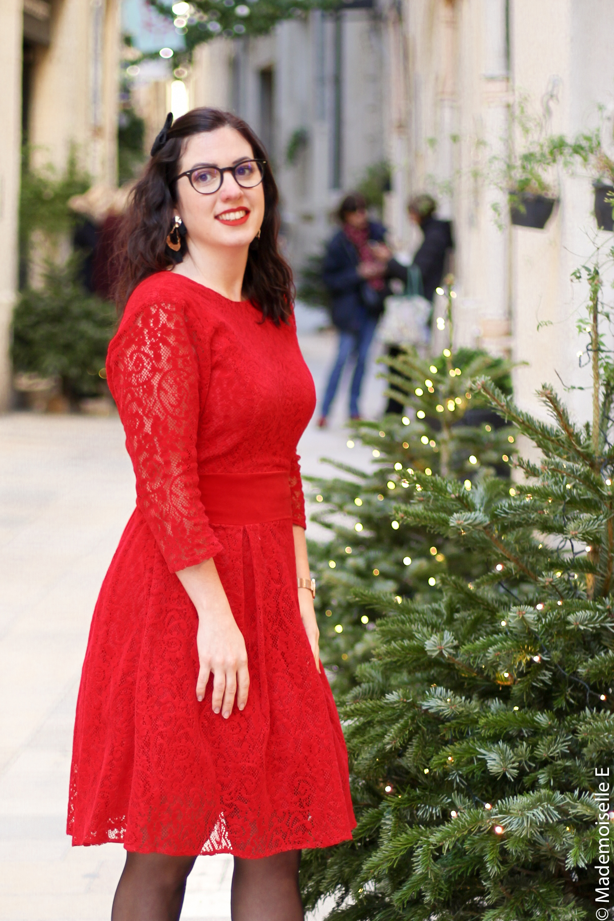 Robe rouge look de noel 7 mademoiselle-e