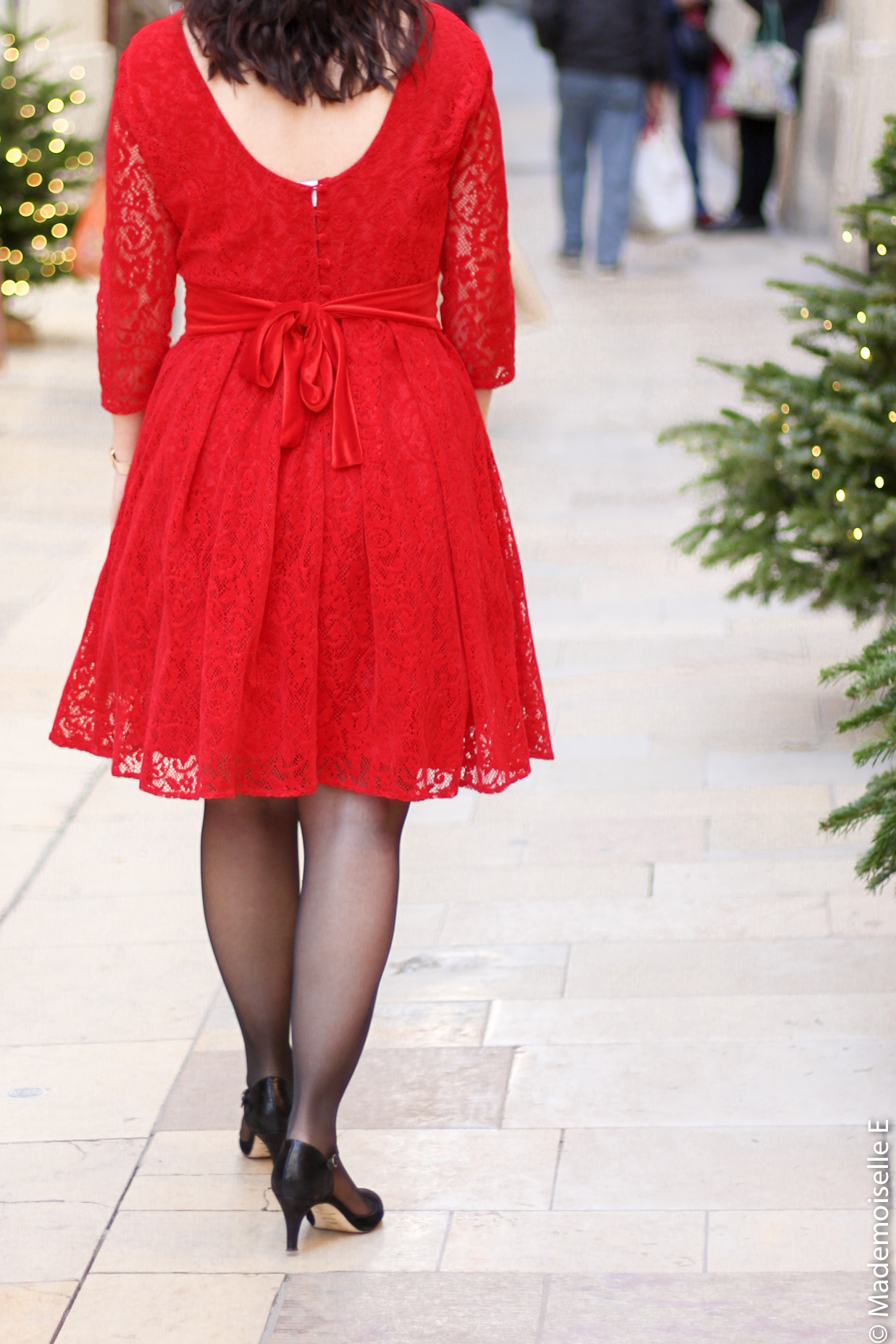 Robe rouge look de noel 4 mademoiselle-e