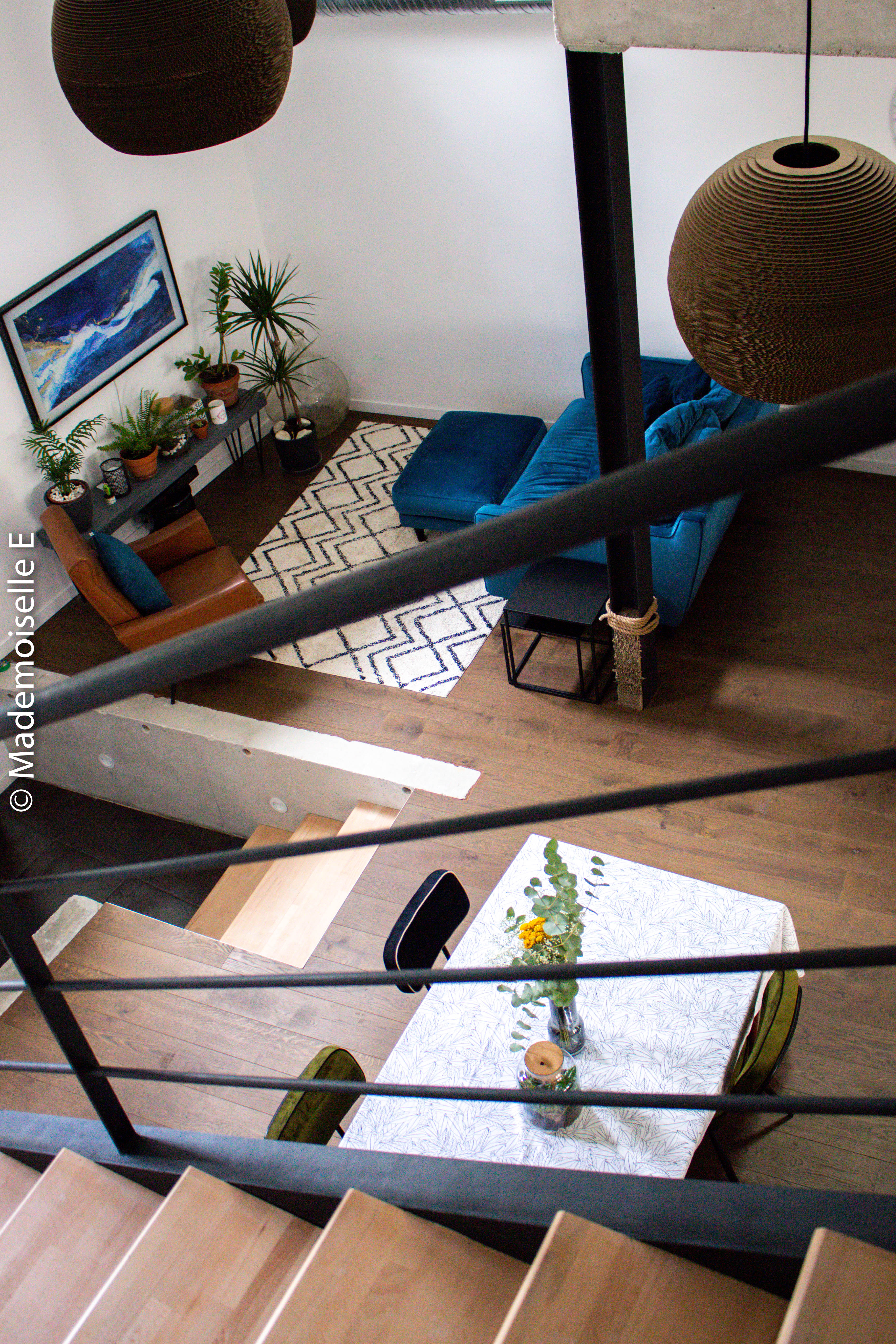 Décoration-loft-inspiration-salon-vintage-mademoiselle-e