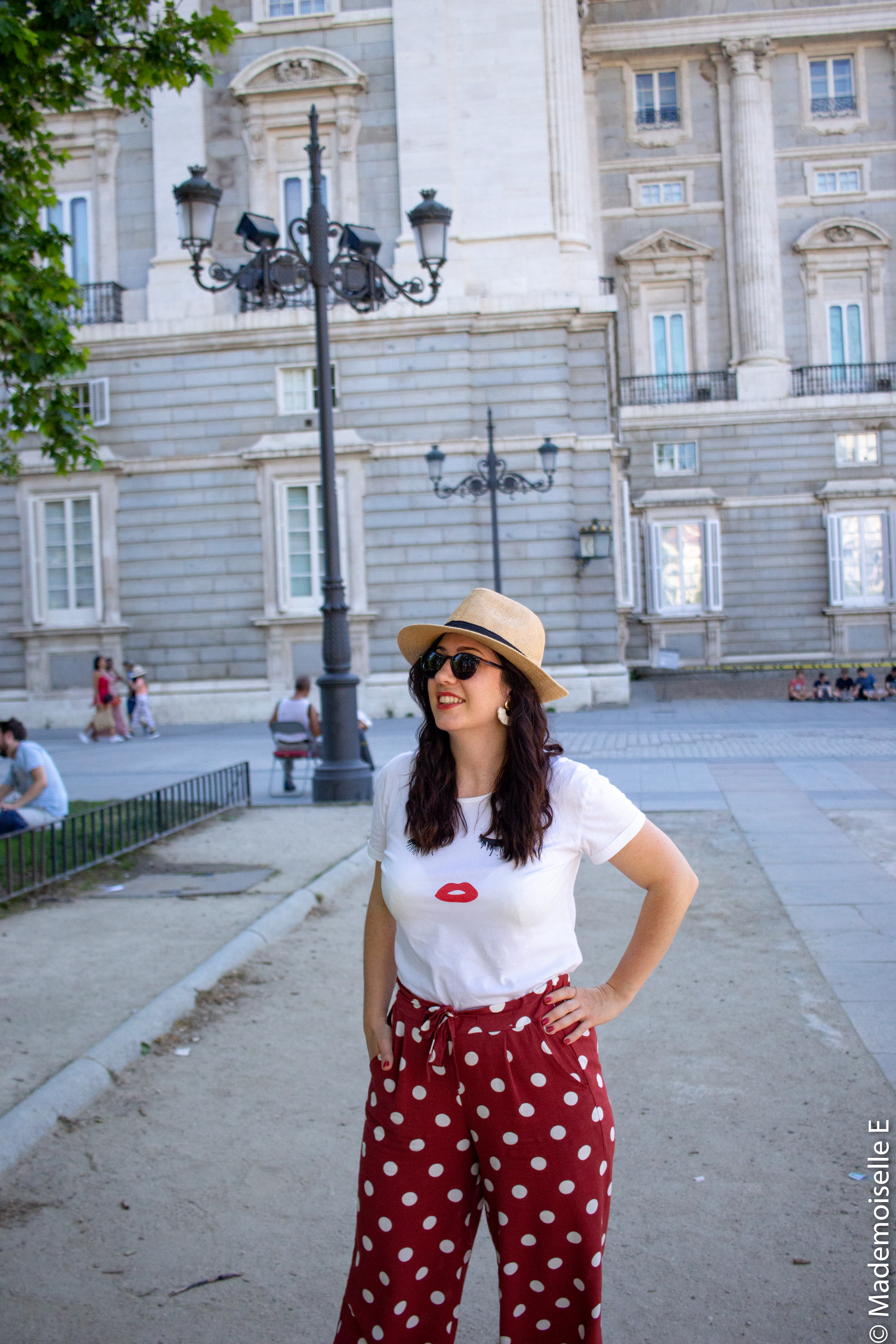 look tendance ete pantalon large pois 3 mademoiselle e