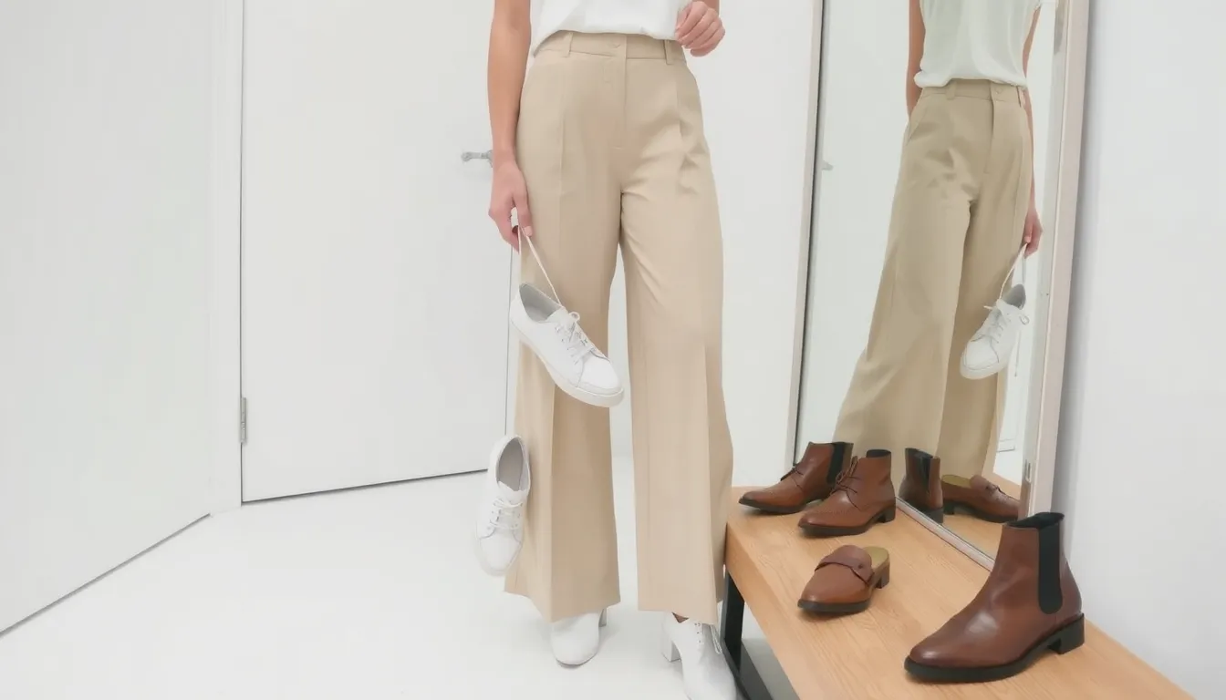 quelles chaussures avec pantalon large