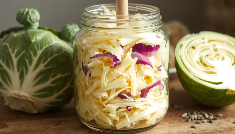 Chou lactofermenté : bienfaits, recette maison et précautions