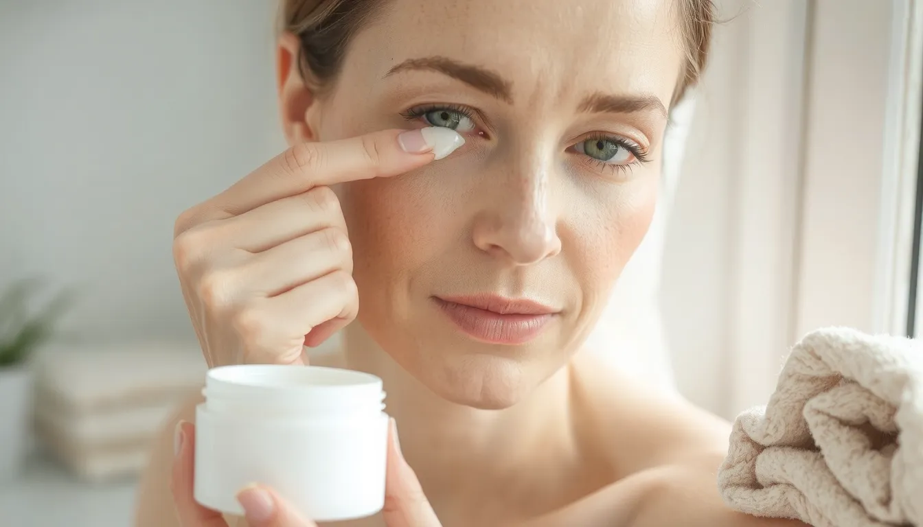 peau irritée autour des yeux